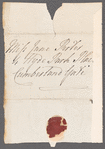 Charlotte Lennox, Duchess of Richmond to Jane Porter, autograph letter signed