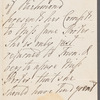 Charlotte Lennox, Duchess of Richmond to Jane Porter, autograph letter signed