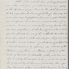 Christopher Augustus Fearon to Miss Porter, autograph letter signed