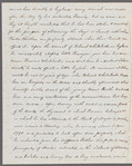 Christopher Augustus Fearon to Miss Porter, autograph letter signed