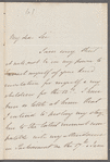 Henry Goulburn to "My dear Sir," autograph letter signed