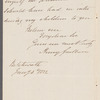 Henry Goulburn to "My dear Sir," autograph letter signed