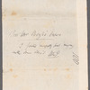 W[alter] Boyd to Miss Porter, autograph letter signed