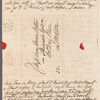 Moyle Sherer to Anna Maria Porter, autograph letter signed