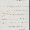 William Howley to Miss Porter, autograph letter third person