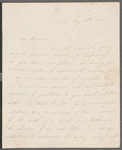 Isabella Alderson to Jane Porter, autograph letter signed