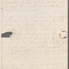 Isabella Alderson to Jane Porter, autograph letter signed