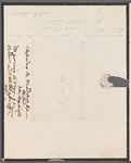 Isabella Alderson to Jane Porter, autograph letter signed