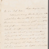 [Dawson] to Miss Porter, autograph letter signed