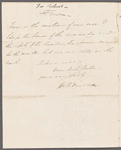 [Dawson] to Miss Porter, autograph letter signed