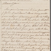 Lady Sophia Fitzgerald to Jane Porter, autograph letter signed