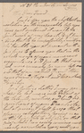 Thomas Nugent to Jane Porter, autograph letter signed