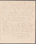 Miss J. B. James to Jane Porter, autograph letter signed