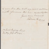 Victoria De Camp to Jane Porter, autograph letter signed