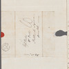 Victoria De Camp to Jane Porter, autograph letter signed