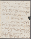 Anna Middleton to Jane Porter, autograph letter signed