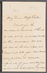 William Alexander Mackinnon to Jane Porter, autograph letter signed