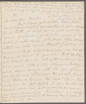 Mary Skinner to Jane Porter, autograph letter signed