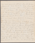 Mary Skinner to Jane Porter, autograph letter signed