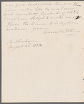 Harriot Mellon, Duchess of St. Albans to Jane Porter, autograph letter signed