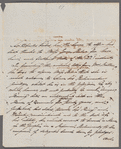 Sir Charles Forbes to Jane Porter, autograph letter third person