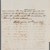 Sir Charles Forbes to Jane Porter, autograph letter third person