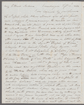 Eliza Fenwick to Jane Porter, autograph letter signed