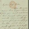 Elizabeth Buxton to Jane Porter, autograph letter signed