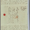 Elizabeth Buxton to Jane Porter, autograph letter signed