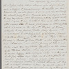 William Wood to Jane Porter, autograph letter signed