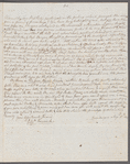 William Wood to Jane Porter, autograph letter signed