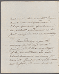 Charles [H-----?] to Jane Porter, autograph letter signed