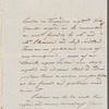 Charles [H-----?] to Jane Porter, autograph letter signed