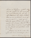 Charles [H-----?] to Jane Porter, autograph letter signed