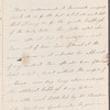 Sir Belford Hinton Wilson to Jane Porter, autograph letter signed