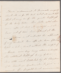 Sir Belford Hinton Wilson to Jane Porter, autograph letter signed
