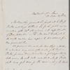 Richard Bentley to Jane Porter, autograph letter third person