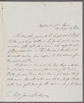 Richard Bentley to Jane Porter, autograph letter third person