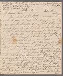 Hannah Maria Theresa Spicer to Jane Porter, autograph letter signed