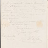 James Silk Buckingham to Jane Porter, autograph letter signed