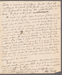 Alexander Keith to Jane Porter, autograph letter signed