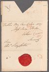 Thomas Singleton to Jane Porter, autograph letter signed