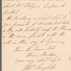 Thomas Singleton to Jane Porter, autograph letter signed