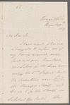Henry Rolleston to Robert Ker Porter, autograph letter signed