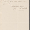 Henry Rolleston to Robert Ker Porter, autograph letter signed