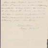 Elizabeth Barbara Halford to Miss Porter, autograph letter third person