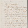 Jane E. O'Callaghan to Mrs. Porter, autograph letter signed