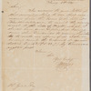 [J. H.?] Wilson to H[enry?] Gill, autograph letter signed