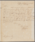 [J. H.?] Wilson to H[enry?] Gill, autograph letter signed