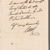 Catherine Maria Bury, Lady Charleville to Miss Porter, autograph letter signed